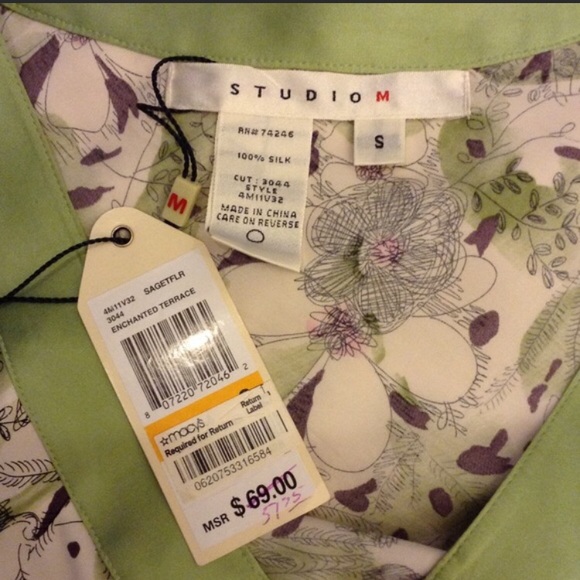 Studio M Silk Blouse - Picture 2 of 4